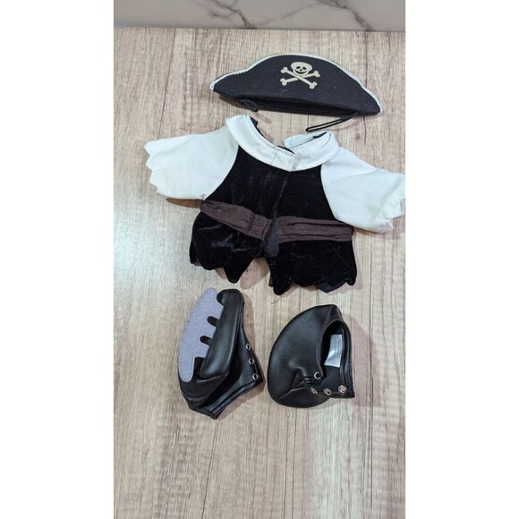 Pirate Costume For Build-A-Bear w/ Hat Shirt Shoes & Accessories BABW - Picture 2 of 5